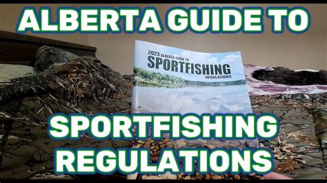 Alberta Guide to Sportfishing Regulations.